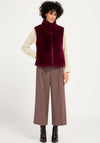 Bianca Tabea Faux Fur Gilet, Wine