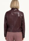Bianca Peggy Faux Leather Jacket, Wine