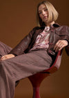 Bianca Peggy Faux Leather Jacket, Wine