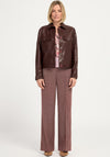 Bianca Peggy Faux Leather Jacket, Wine