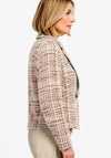 Bianca Lousia Tweed Style Blazer, Cream Multi