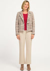 Bianca Lousia Tweed Style Blazer, Cream Multi