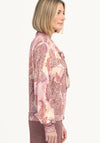 Bianca Kayla Paisley Jersey Pussybow Blouse, Pink