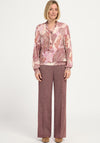 Bianca Kayla Paisley Jersey Pussybow Blouse, Pink