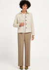 Bianca Karolina Borg Pocket Detail Jacket, Cream