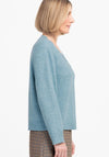 Bianca V Neck Knit Jumper, Blue