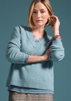 Bianca V Neck Knit Jumper, Blue