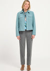 Bianca Graphic Print Neck Tie Blouse, Blue