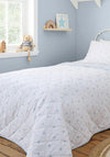 MINI STARS AND STRIPES BLUE BEDSPREAD 200X200