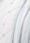 MINI STARS AND STRIPES BLUE BEDSPREAD 200X200