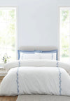 CAMILLE EMBROIDERED FLORAL WHITE QS SKS