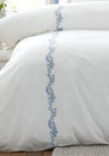 CAMILLE EMBROIDERED FLORAL WHITE QS SKS