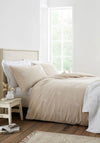 BRUSHED EMBROIDERY LEAF NATURAL SKS