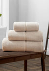 Bianca Home Zero Twist Satin Stitch Towel, Natural