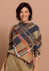 Bianca Uranus Wool Mixed Checked Jumper, Sand