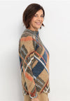 Bianca Uranus Wool Mixed Checked Jumper, Sand