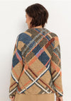 Bianca Uranus Wool Mixed Checked Jumper, Sand
