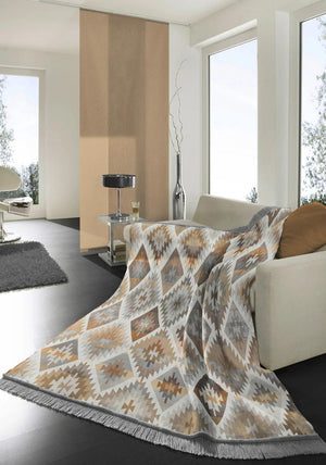 BIEDERLACK THROW IKAT DIAMOND