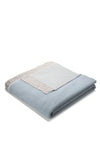 BIEDERLACK THROW PLAIN BLUE
