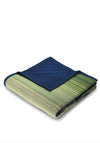 Biederlack Cotton Rich Ombre Stripe 140x180cm Throw, Green