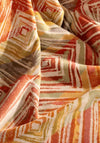 Biederlack Diamonds Plaid 150x200cm Throw, Orange Multi