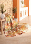 Biederlack Diamonds Plaid 150x200cm Throw, Orange Multi