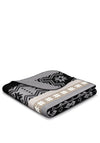Biederlack Wohndeck Winter Braid 150x200cm Throw, Black & Beige