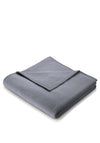 BIEDERLACK THROW DUSKY BLUE