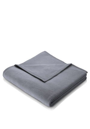 BIEDERLACK THROW DUSKY BLUE