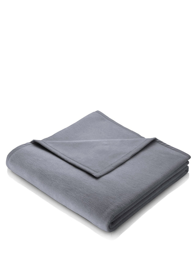 BIEDERLACK THROW DUSKY BLUE