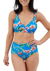 Oyster Bay Floral Bikini Set, Blue