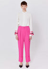 Birelin Folded Cuff Slim Leg Trouser, Fuchsia