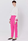Birelin Folded Cuff Slim Leg Trouser, Fuchsia