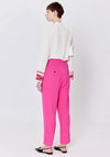 Birelin Folded Cuff Slim Leg Trouser, Fuchsia