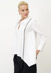 Bize Relaxed Contrast Detail Shirt, White