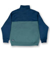 Bleubird Bracken Quarter Zip Sweatshirt, Navy & Teal