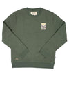 Bleubird Canyon Crew Neck Sweatshirt, Moss Green