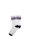 Bleubird Crew Socks, Lavendar & Charcoal Grey