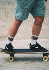 Bleubird Crew Socks, Rust & Green