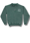 Bleubird Dawn Button Sweatshirt, Willow Green