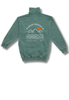 Bleubird Dawn Button Sweatshirt, Willow Green