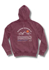 Bleubird Dawn Zipper Hoodie, Berry Purple