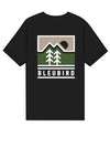 Bleubird Field Graphic T-Shirt, Black