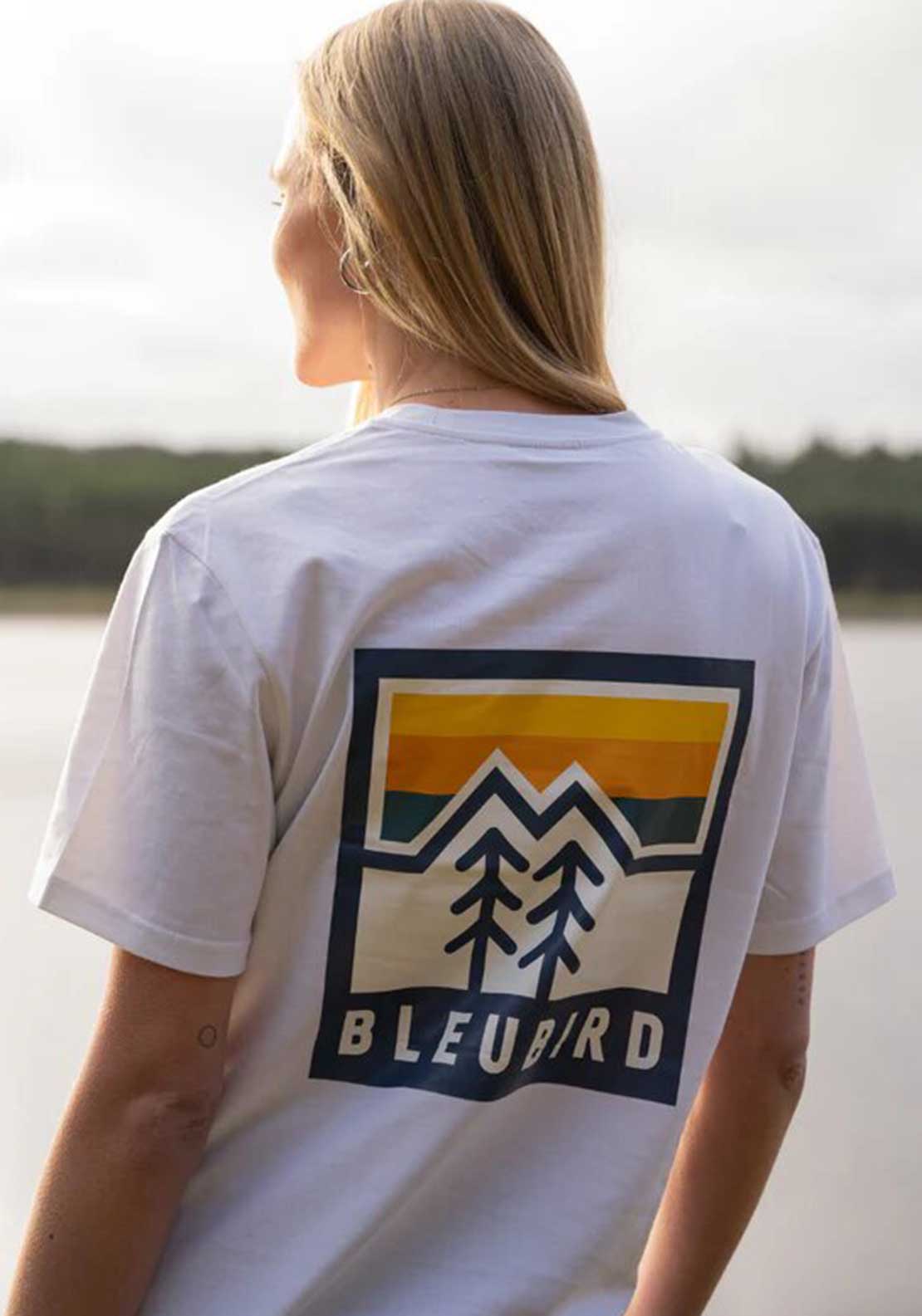 Bleubird Field Graphic T-Shirt, White