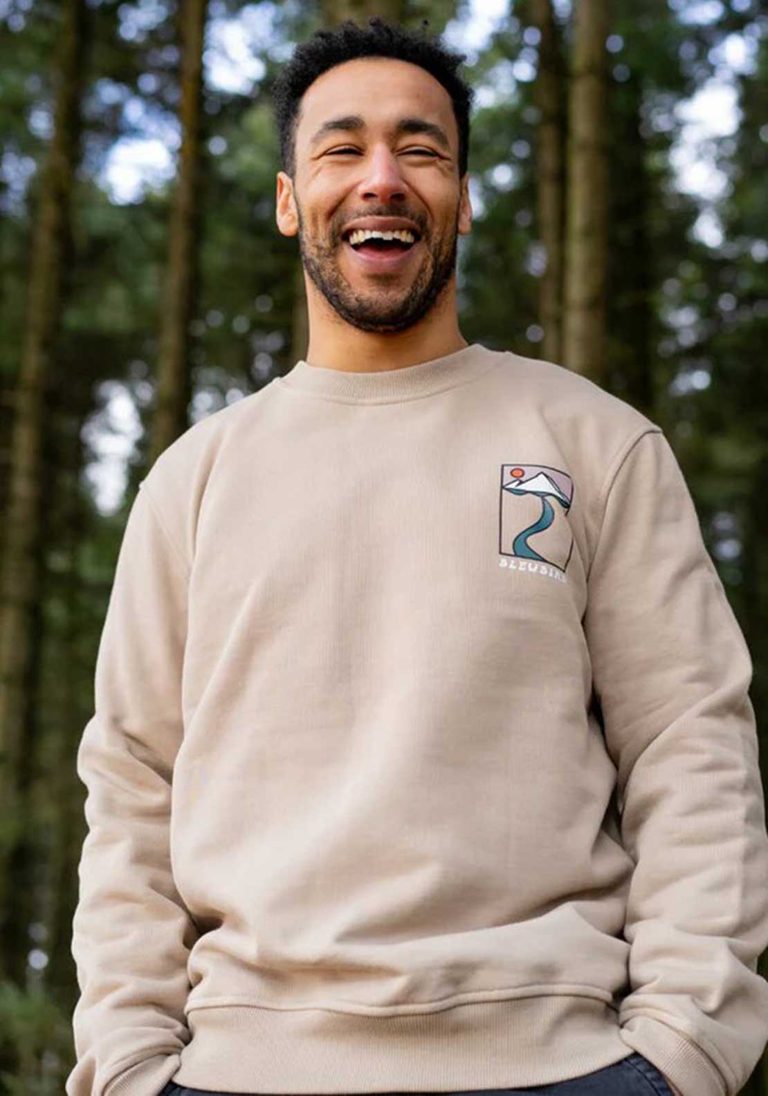 Bleubird Journey Crew Neck Sweatshirt, Desert Sand 