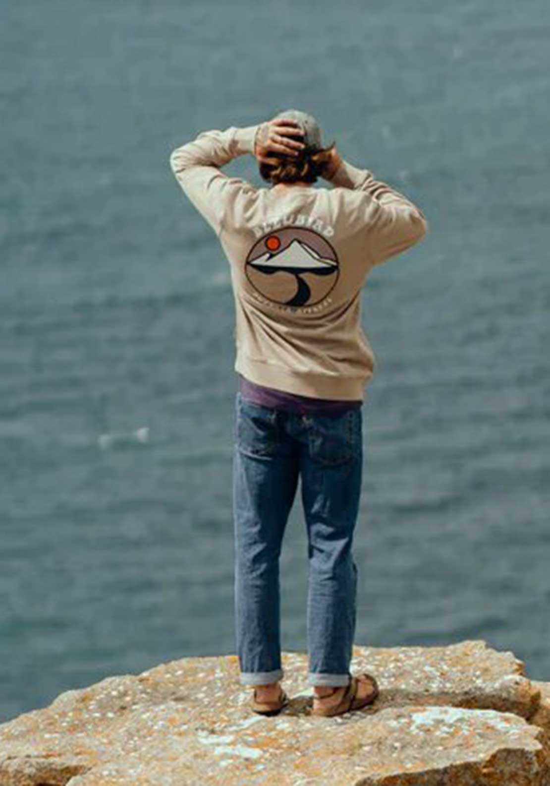 Bleubird Journey Crew Neck Sweatshirt, Desert Sand 