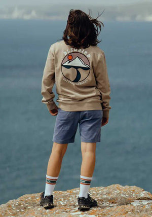 Bleubird Journey Crew Neck Sweatshirt, Desert Sand 