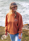 Bleubird Yam Original Crew Neck Sweatshirt, Orange