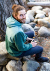 Bleubird Polar Hybrid Quarter Zip Fleece, Willow Green