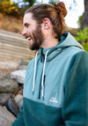 Bleubird Polar Hybrid Quarter Zip Fleece, Willow Green